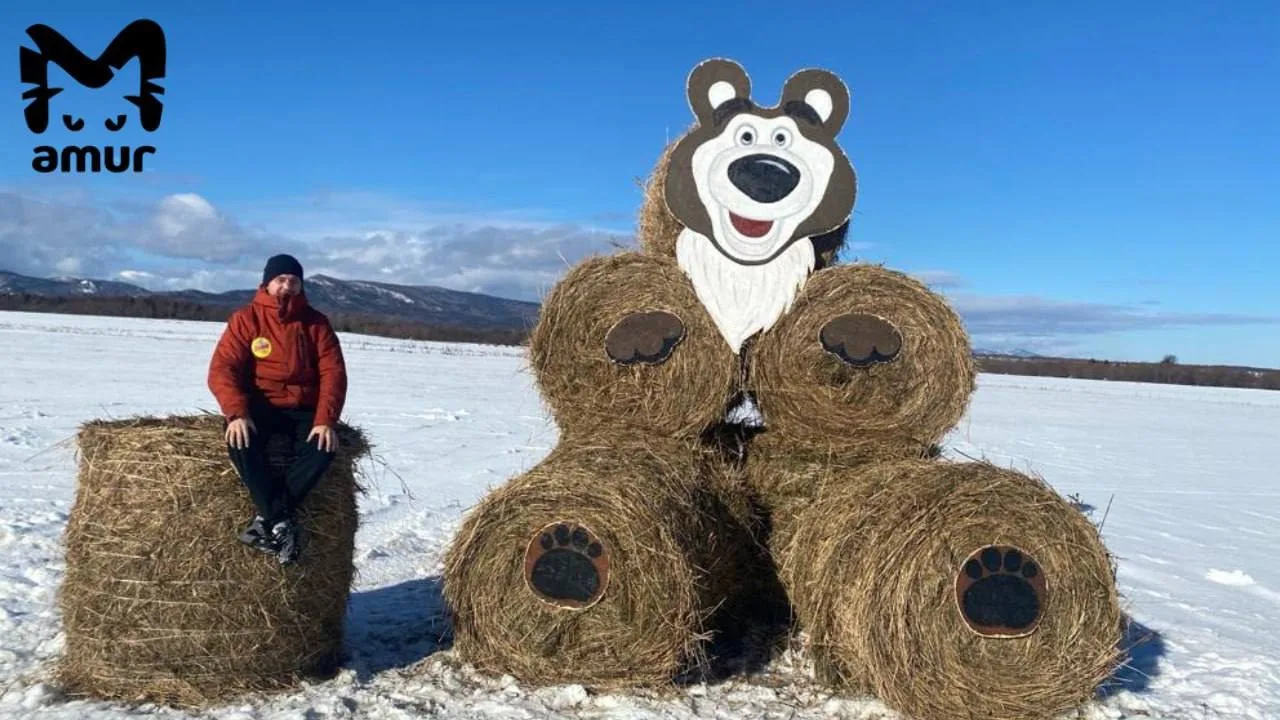 На Сахалине появился фотогеничный медведь